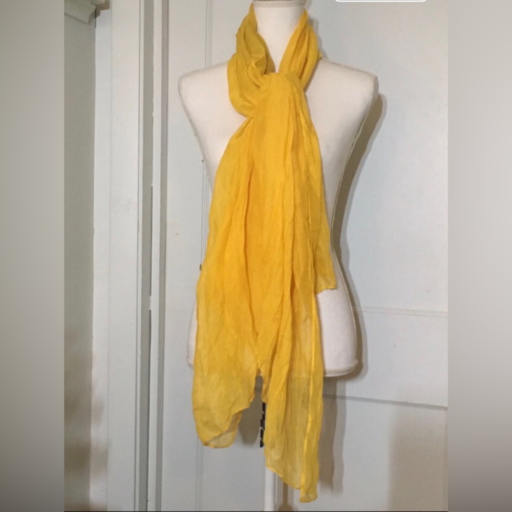 Lightweight Yellow Scarf